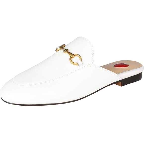 NEW White Mule Slides - Picture 2 of 13